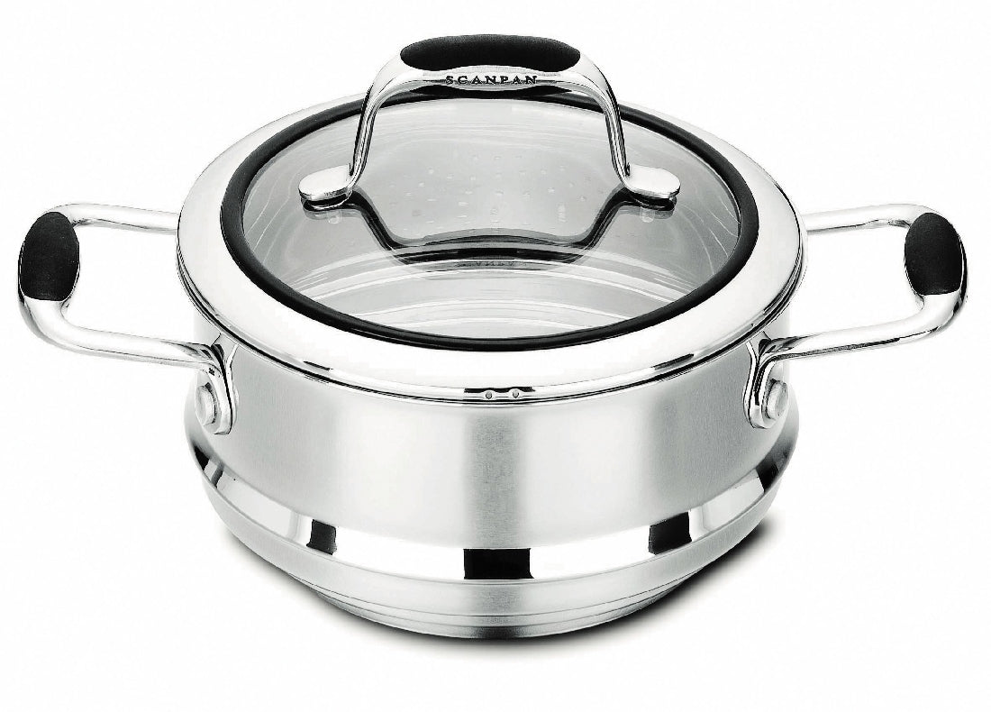 SCANPAN COPPERNOX MULTI STEAMER INSERT WITH LID TO FIT 16/18/20CM SAUC