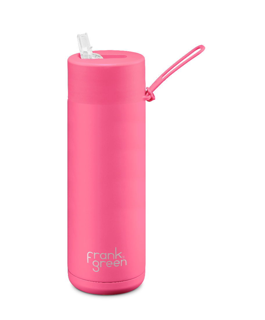 FRANK GREEN 20OZ CERAMIC STRAW NEON PINK – The Pepperpot Bendigo